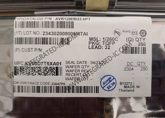 Vi điều khiển AVR128DB32-I/PT MCU 8-Bit 24MHz 128KB Flash AVR DB IC Vi điều khiển
