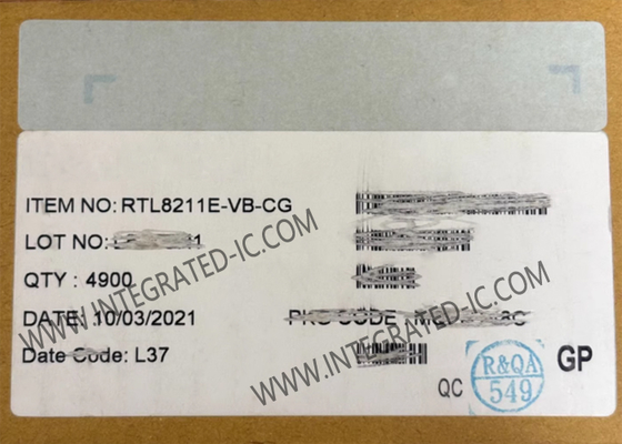RTL8211E-VB-CG Ethernet IC tích hợp 10/100/1000M Ethernet Transceiver QFN48