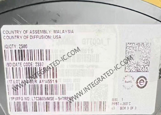 Chip Mạch Tích Hợp LTC3805IMSE-5 Bộ Điều Khiển DC/DC Flyback/Boost/SEPIC Chế Độ Dòng Điện Tần Số Điều Chỉnh được