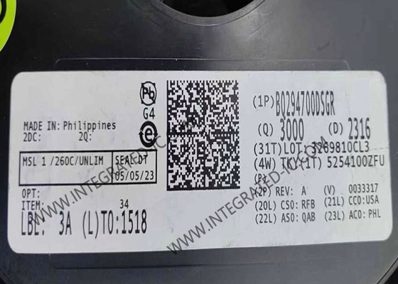 BQ294700DSGR Chip mạch tích hợp bảo vệ điện áp quá cao với tụ điện chậm bên ngoài