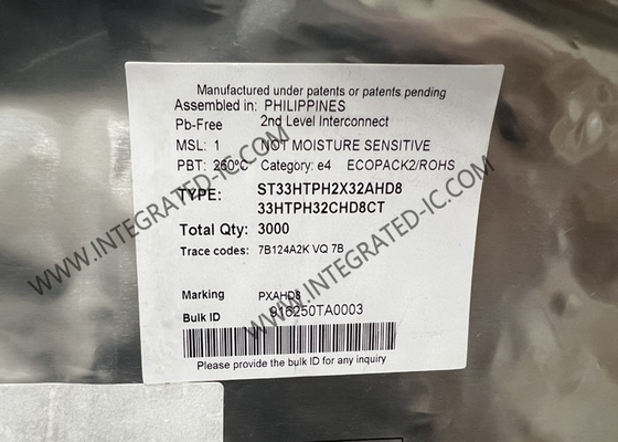 ST33HTPH2X32AHD8 Chip mạch tích hợp SPI Interface Long Term Evolution TPM 2.0 thiết bị