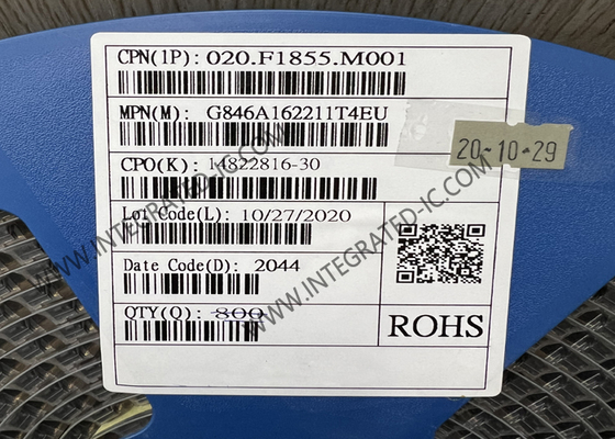 G846A162211T4EU Đầu nối AgilLink 1.0mm Dây sang Bảng Mạch 16POS