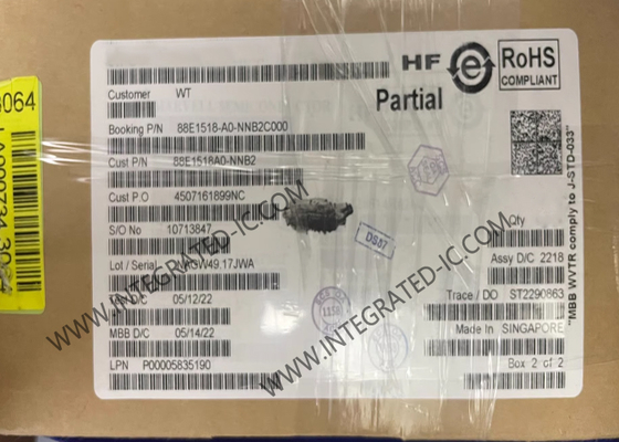 88E1518-A0-NNB2C000 IC Ethernet Tích hợp Bộ thu phát Ethernet Tiết kiệm Năng lượng 10/100/1000 Mbps