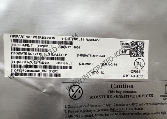 W25R256JVEIN Memory IC Chip 3V 256Mbit Serial NOR Flash Memory Với SPI và RPMC