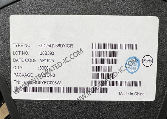GD25Q256DYIGR Memory IC Chip 256Mbit 104MHz SPI NOR Flash Memory WSON-8