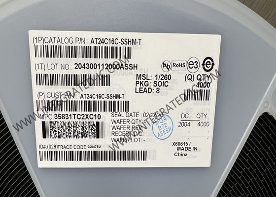 AT24C16C-SSHM-T Memory IC Chip 16Kbit 1MHz I2C Bộ nhớ EEPROM hàng loạt 8-SOIC