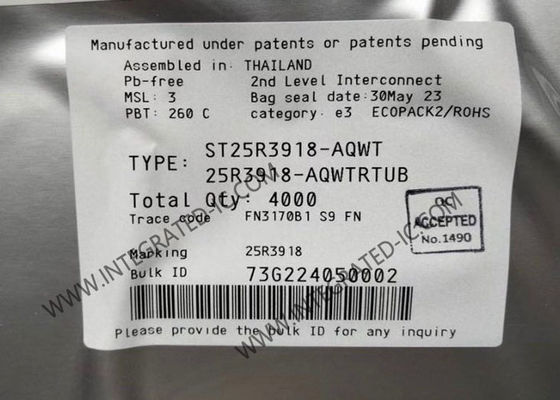 ST25R3918-AQWT Chip mạch tích hợp đa mục đích NFC Transceiver