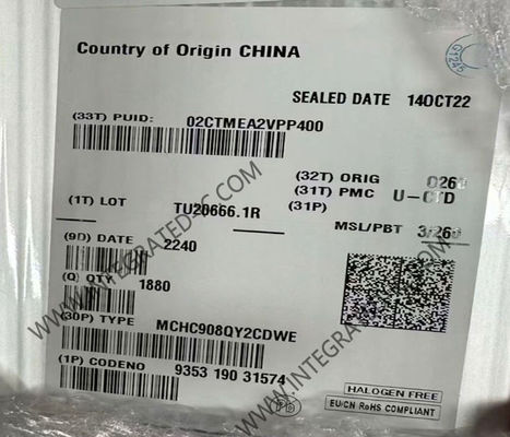 MCHC908QY2CDWE Vi điều khiển MCU Hiệu suất cao 8-Bit 8MHz HC08 Vi điều khiển SOIC-16