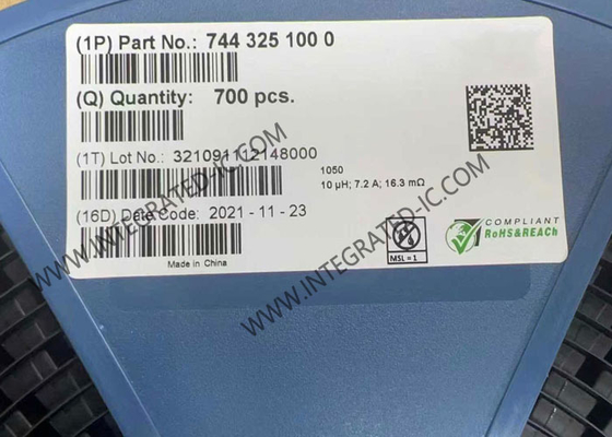 Chip Mạch Tích Hợp 7443251000 7.2A 16.3mΩ 10 µH Cuộn Cảm Dây Quấn Chống Nhiễu