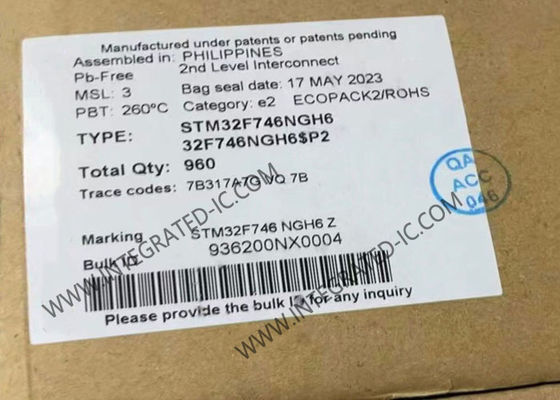 Vi Điều Khiển MCU STM32F746NGH6 Bộ Vi Điều Khiển Nhúng 216TFBGA Lõi Đơn