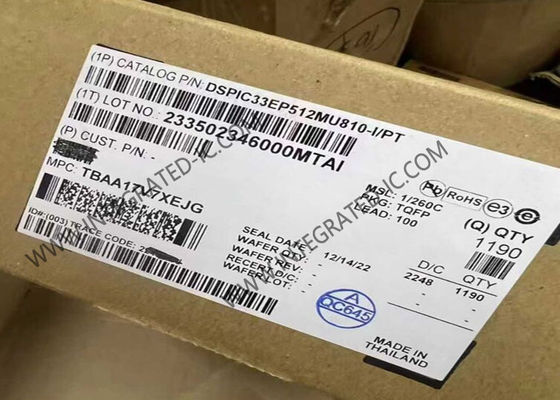 DSPIC33EP512MU810-I/PT Máy vi điều khiển MCU dsPIC Máy điều khiển tín hiệu kỹ thuật số TQFP-100 16-bit DSC