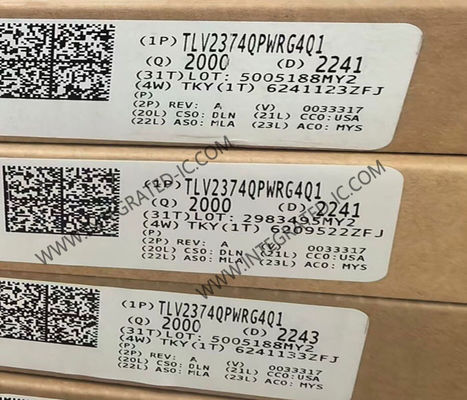 TLV2374QPWRG4Q1 Chip IC Khuếch đại thuật toán 4 kênh 16V 3MHz cho Ứng dụng Ô tô