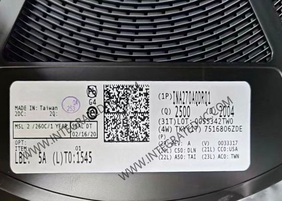 Mạch khuếch đại cảm biến dòng điện INA270AQDRQ1, tích hợp, với băng thông 130 kHz và dải điện áp chung rộng -16V đến +80V trong gói SOIC8