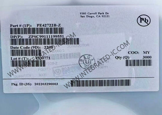 PE42722B-Z IC Chuyển mạch RF SPDT UltraCMOS Mô-đun Giao tiếp Không dây 5MHz đến 1.794GHz với Suy hao Chèn Thấp và Cách ly Cao