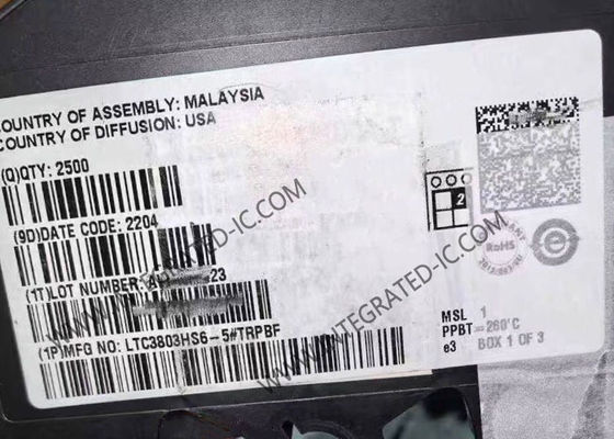 LTC3803HS6-5 Bộ điều khiển phản hồi chip mạch tích hợp với tần số 200kHz 4V đến 8.1V Điện áp cung cấp và nhiệt độ hoạt động từ -40 °C đến 150 °C