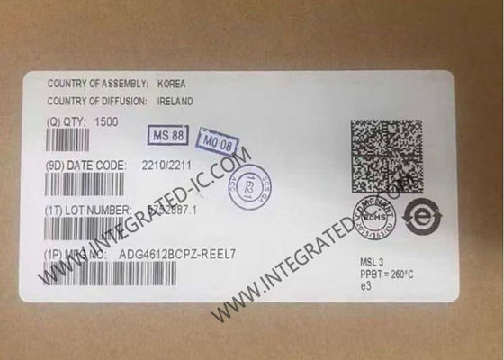 Chip Mạch Tích Hợp ADG4612BCPZ với Điện Trở Mở 50mOhm, 4 Kênh Chuyển Mạch Quad SPST và Điện Trở Mở Tối Đa 6.1 Ohms