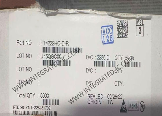 FT4222HQ-D Chip mạch tích hợp USB 2.0 đến Quad SPI I2C Bridge Controller