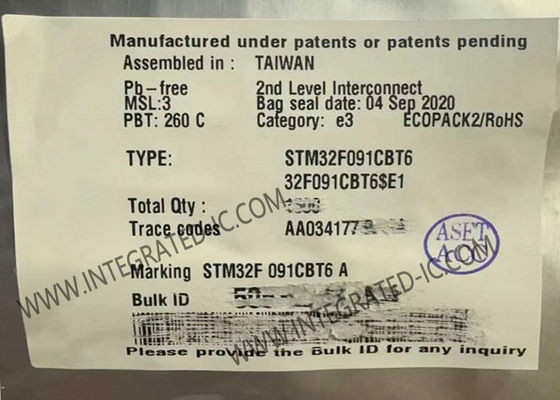 STM32F091CBT6 Vi điều khiển MCU IC 32-Bit Đơn nhân 48MHz