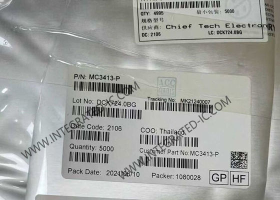 MC3413-P IC Cảm biến Gia tốc 3 Trục Tiếng ồn Thấp với Gói VLGA-12 và Độ phân giải 8 đến 14 bit
