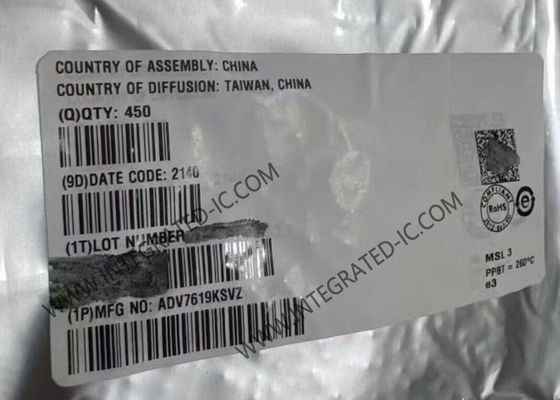 Chip mạch tích hợp bộ thu HDMI ADV7619KSVZ, 3GHz, 2 kênh HDMI 1.4a, Giao diện đa phương tiện độ nét cao