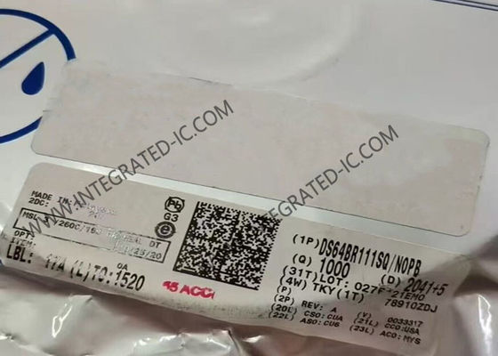 Chip IC Bộ lặp kênh đôi DS64BR111SQ 6.4Gbps cho Liên kết nối tiếp trong Gói WQFN24