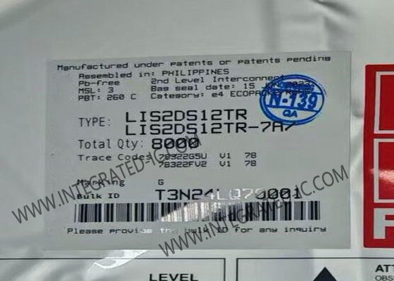 IC Cảm biến LIS2DS12TR hiệu suất cao, 3 trục MEMS, đầu ra kỹ thuật số