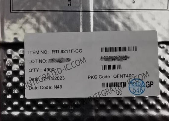 IC Ethernet RTL8211F-CG Tích hợp Ethernet 10/100/1000M Transceiver với Gói QFN40 và Tuân thủ IEEE 802.3