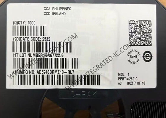 AD5248BRMZ10 256-Vị trí 10 kOhms I2C Khả năng điện tử tương thích IC MSOP10
