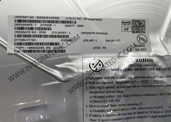 Chip IC bộ nhớ W25Q16JVSSIQ 3V 16Mbit Flash nối tiếp với Dual/Quad SPI