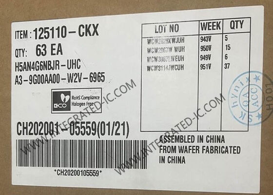 Chip IC bộ nhớ H5AN4G6NBJR-UHC 4Gb CMOS DDR4 SDRAM ETT Bộ nhớ trong gói FBGA-96