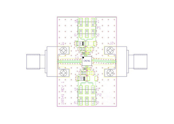 Bảng đánh giá bộ khuếch đại nhiễu pha thấp 8GHz đến 22GHz CMD246C4-EVB Embedded Solutions