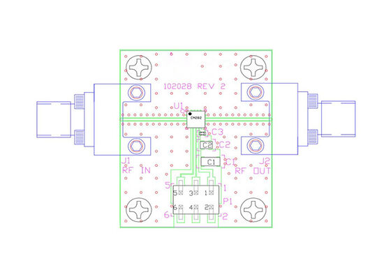 CMD283C3-EVB Embedded Solutions Broadband MMIC Low Noise Amplifier Evaluation Board