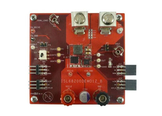 Bo mạch trình diễn bộ điều khiển kỹ thuật số lai nhúng ISL68200DEMO1Z, bo mạch 6 lớp ISL68200