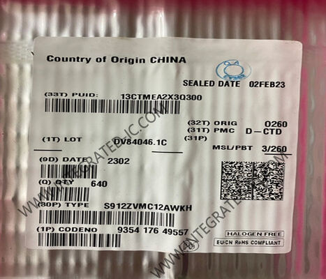 S912ZVMC12AWKH MCU vi điều khiển 16 bit với tốc độ 50MHz, bộ nhớ flash 128KB và 31 chân I / O để điều khiển động cơ