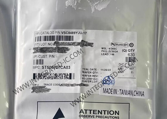 Ethernet IC VSC8489YJU-17 SerDes PHY Ethernet Transceivers kênh kép FCCSP-196