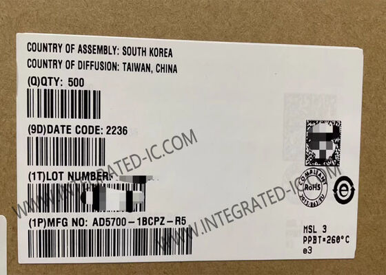 Chip Mạch Tích Hợp AD5700-1BCPZ 464uA Công Suất Thấp, Modem HART Đơn Chip với Tuân Thủ Lớp Vật Lý HART và Gắn Bề Mặt