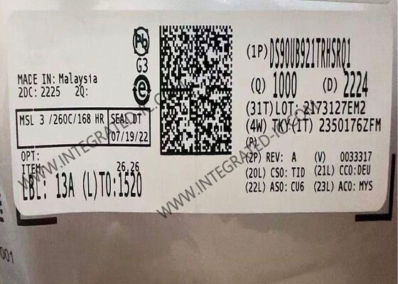 DS90UB921TRHSRQ1 Chip mạch tích hợp 96 MHz 24-bit Color FPD-Link III Serializer