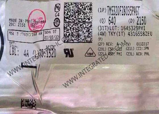 Vi điều khiển TMS320F28035PAGT MCU 32-Bit 60MHz C28x Piccolo với bộ nhớ Flash 128 kB