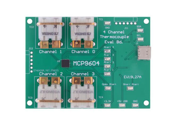 Bảng đánh giá IC cặp nhiệt điện MCP9604 Embedded Solutions EV19L27A
