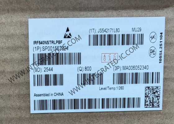 IRF540NSTRLPBF MOSFET công suất 100V Transistor kênh N đơn với Dòng xả liên tục 33A và Điện trở 44mOhm