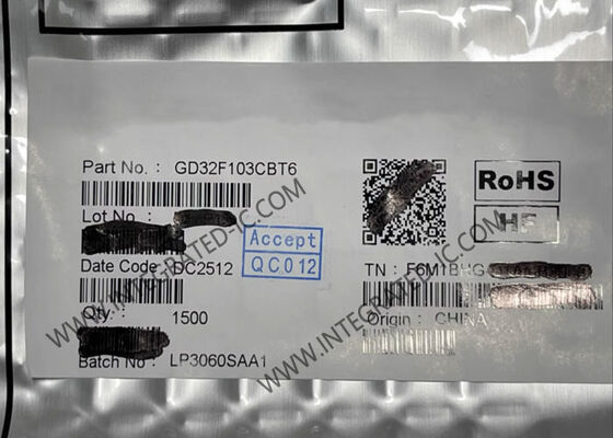 Vi điều khiển MCU 32-bit GD32F103CBT6 với lõi ARM Cortex-M3 108MHz trong gói LQFP48 dùng cho công nghiệp