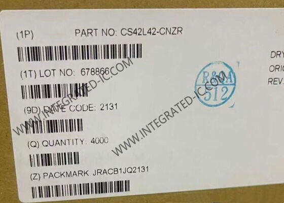 CS42L42-CNZR Codec âm thanh công suất thấp với phạm vi động lực cao và giao diện MIPI SoundWire