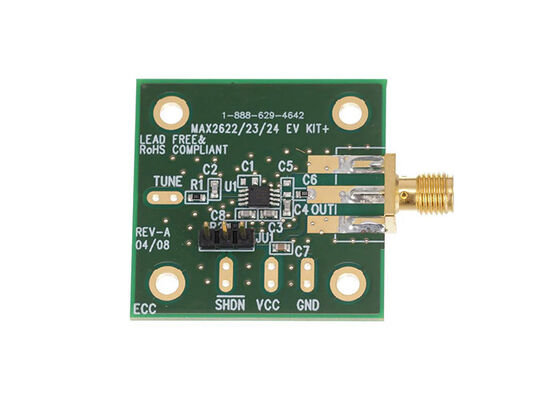 Bảng đánh giá bộ dao động điều khiển điện áp MAX2622EVKIT Embedded Solutions 855MHz đến 881MHz