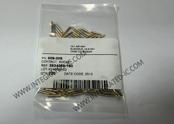 809-205 High-Density Circular MIL Spec Contacts với 7.5 A Current Rating, Gold-Plated Copper Alloy, và thiết kế chống gió
