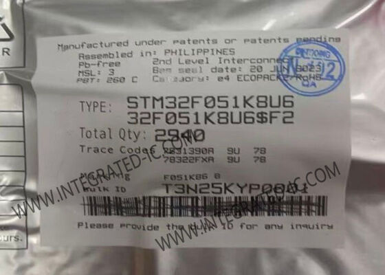 Vi điều khiển STM32F051K8U6 32-Bit MCU với CPU 48 MHz cho các Ứng dụng Nhúng Phổ thông