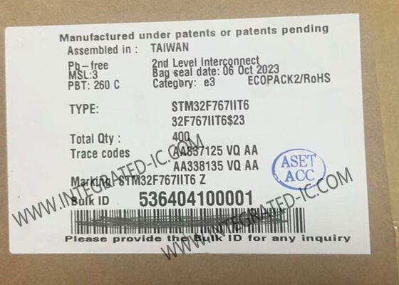 STM32F767IIT6 Máy vi điều khiển MCU 32 bit với tốc độ 216MHz và gói LQFP-176 cho các ứng dụng nhúng