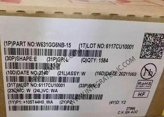 W631GG6NB-15 Chip IC bộ nhớ 1Gbit SDRAM DDR3 667MHz VFBGA96