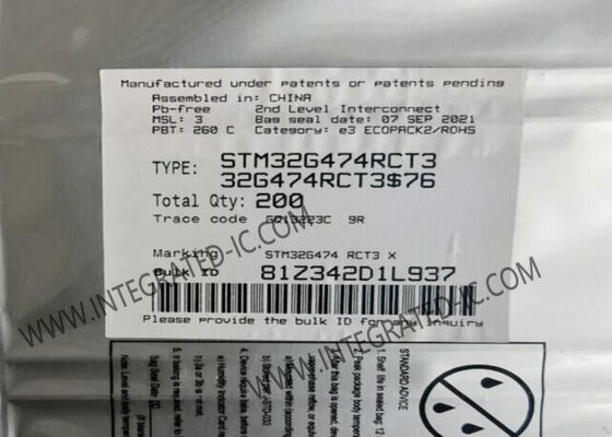 Vi điều khiển STM32G474RCT3 32-Bit ARM Cortex-M4F MCU với tốc độ 170MHz và 52 chân I/O