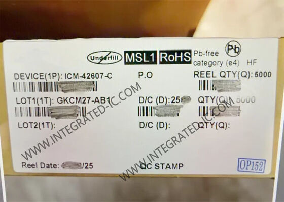 ICM-42607-C High-Performance 6-Axis MEMS Motion Tracking Sensor IC với tiêu thụ năng lượng thấp và độ phân giải ADC 16 bit