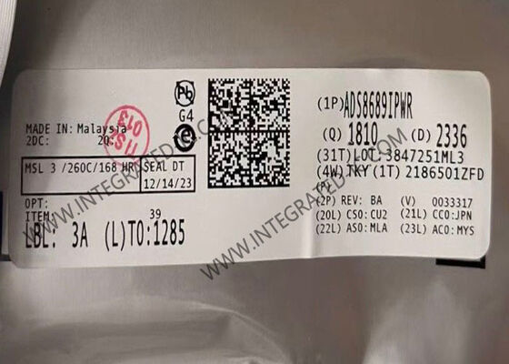 ADS8689IPWR 16-Bit 100-kSPS 1-Channel Analog-to-Digital Converter Chip mạch tích hợp